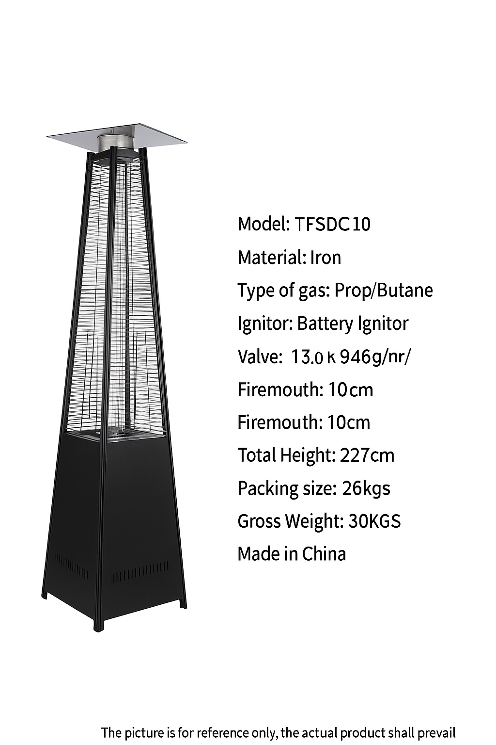 Pyramid Patio Heater for Outdoor Purpose
