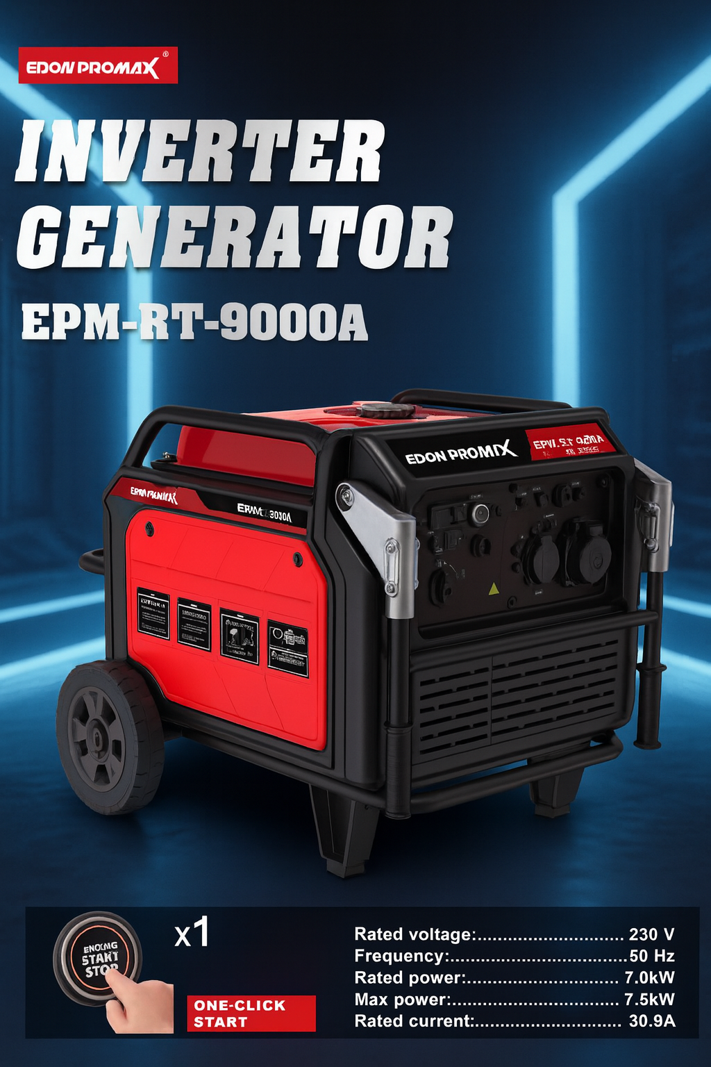 EDON PROMAX EPM-RT-9000A INVERTER GENERATOR