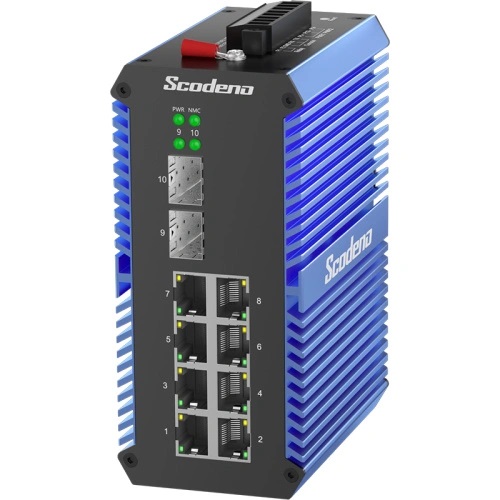 Industrial PoE Managed Ethernet Switch 8*10/100/1000BASE-TX+2*SFP Uplink Port