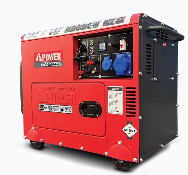 AI Power Silent Diesel Generator 6.25KVA, Single Phase